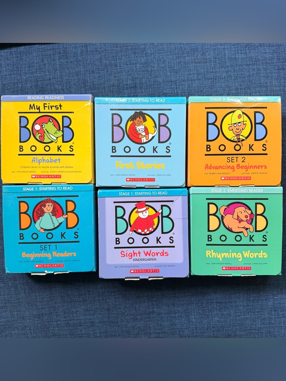 Set of 6 | Scholastic BOB Books Beginner Reading Books Kindergarten Sight Words